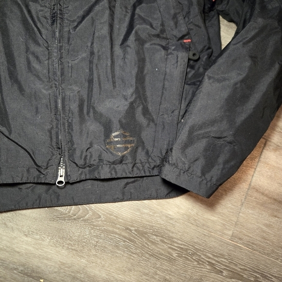 Harley-Davidson Motorcycle Zip-Up Summer Biker Black & Red‎ Jacket Women'… - Picture 2 of 14
